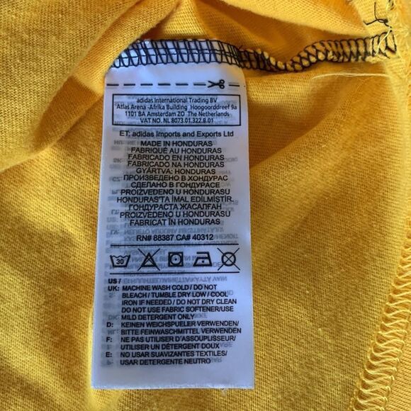 Adidas blue and yellow crop top tank large - Picture 13 of 16